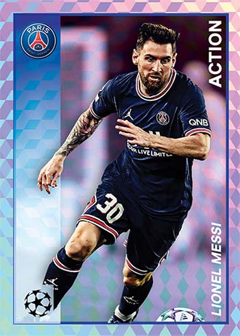 La Pulga Lionel Messi Topps Merlin 97 Heritage Champions League Action Card