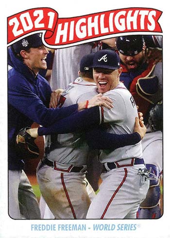  2021 Topps Throwback Thursday TBT #134 Freddie Freeman  Celebrates World Series Championship Baseball Card - Only 649 made! :  Collectibles & Fine Art
