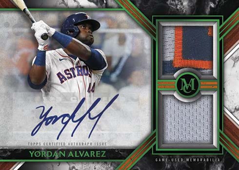 (# /10) ALFONSO SORIANO GAME USED TRIBUTE DUAL RELIC - 2022 TOPPS TRIBUTE