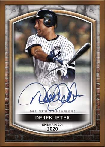 2022 Topps Museum Collection Baseball Framed Hall of Fame Autographs Derek Jeter