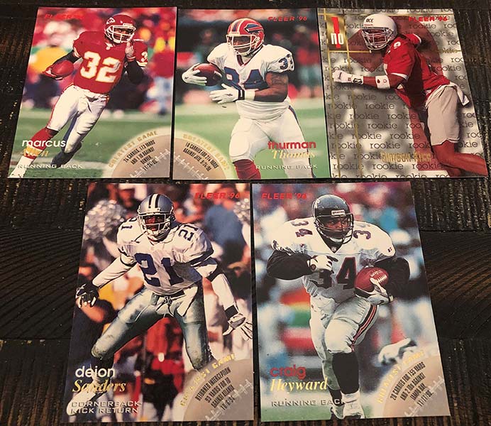 1992 Upper Deck Pro Bowl Thurman Thomas Barry Sanders PB5 Values - MAVIN