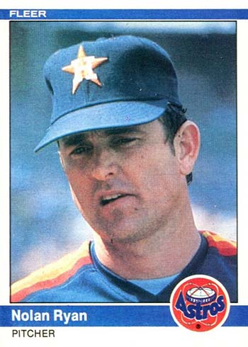 1984 Fleer Baseball Nolan Ryan