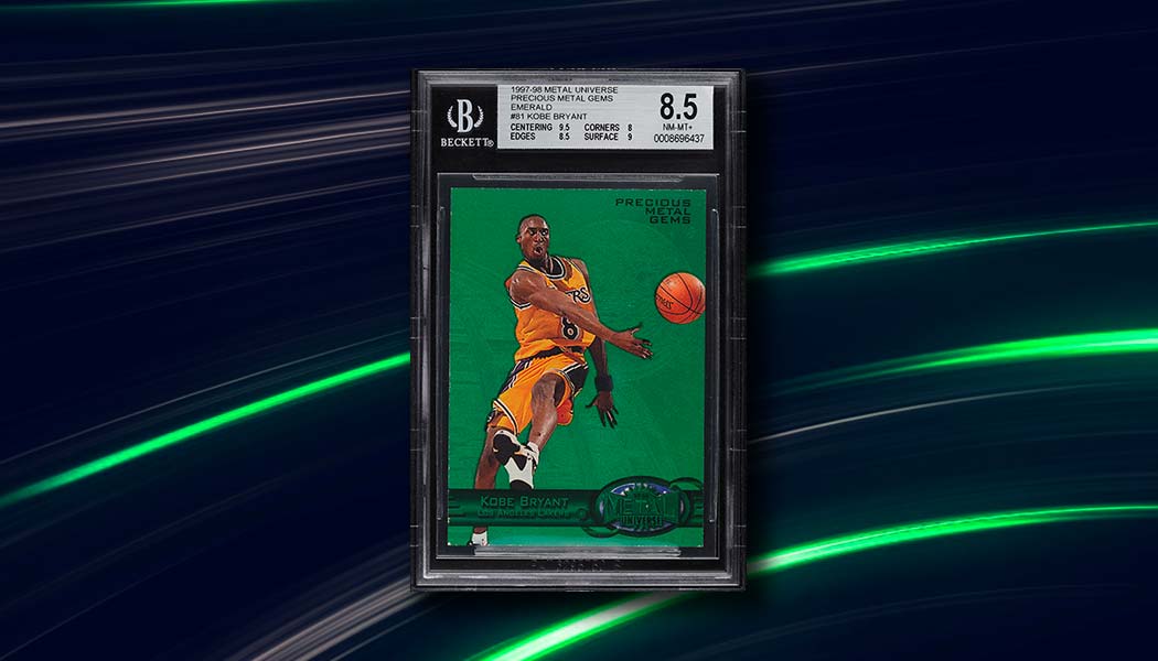 1997-98 Precious Metal Gems Emerald Kobe Bryant Sells for $2 1997-98 Precious Metal Gems Emerald Kobe Bryant Sells for $2