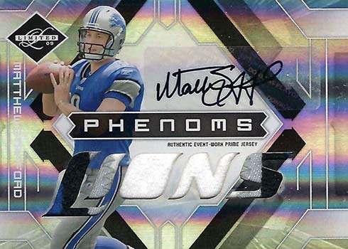 Matthew Stafford 2009 National Treasures Rookie Colossal Materials