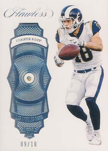 Cooper Kupp - Panini CHROME FOIL RAMS Jersey #18 - ROOKIE / STARS Insert  RARE