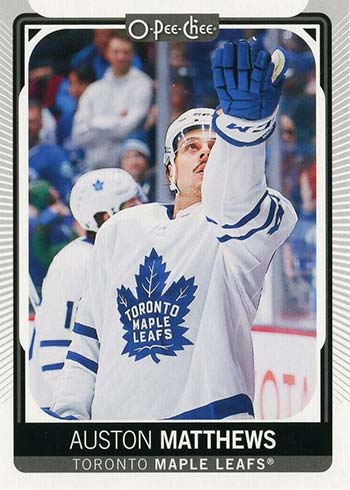2021-22 O-Pee-Chee Hockey Variations Auston Matthews Postgame