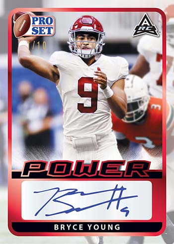 2021 Pro Set Power Football Bryce Young Autograph