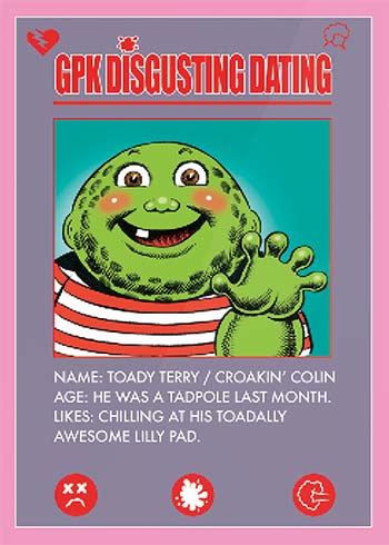 2022 Topps Garbage Pail Kids Valentine's Day: Disgusting Dating Dating Profiles