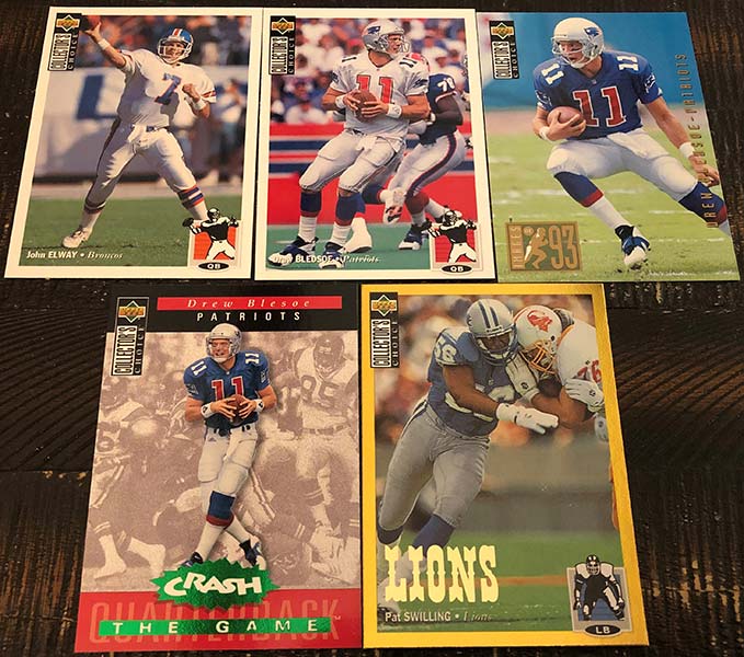 : Deion Sanders Football Cards (5) Assorted Bundle