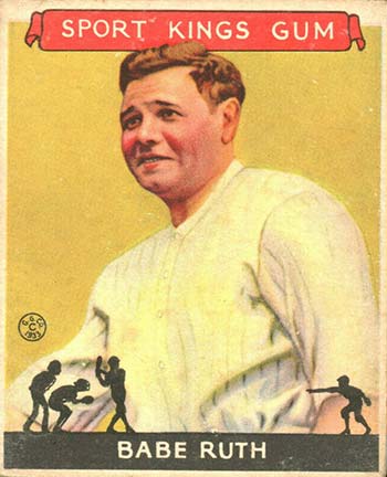 1933 Goudey Sport Kings Babe Ruth