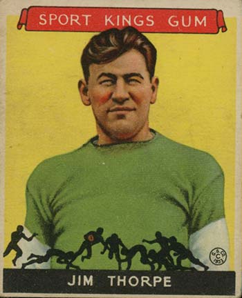 1933 Goudey Sport Kings Jim Thorpe
