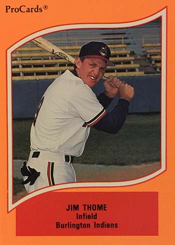 1991 ProCards Jim Thome Rookie Baseball Card - MintGrading 10 Mint