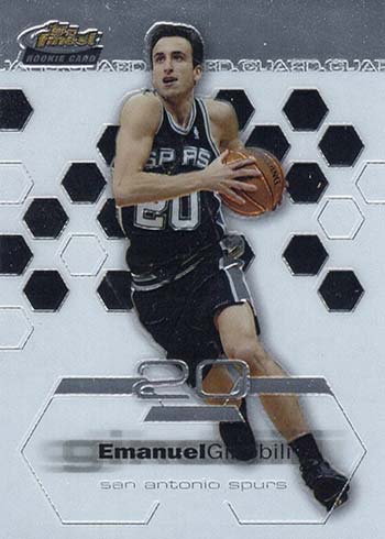 Manu Ginobili Rookie Card Rankings and What's the Most Valuable