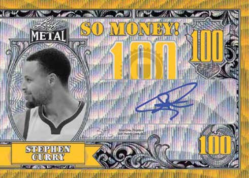 2021-22 Leaf Metal Basketball So Money Stephen Curry