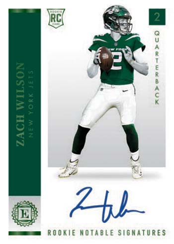 2021 Panini Encased Football - Legendary Swatch Signatures Card Set - 250  Cards Per Page are Shown