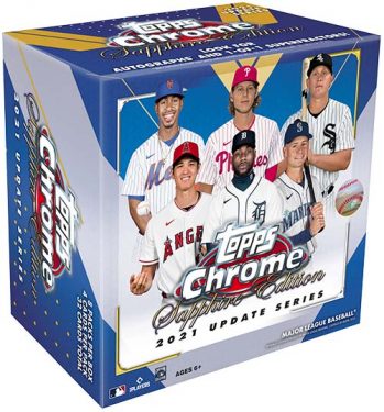 2021 Topps Chrome Update Sapphire Edition Baseball Checklist, Box Info