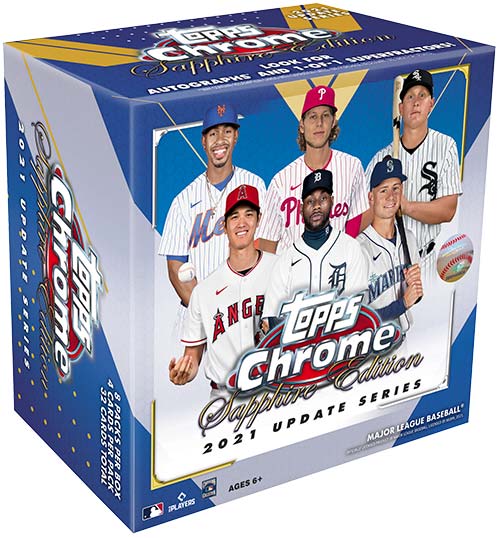 2021 Topps Chrome Update Sapphire Edition Baseball Checklist, Box Info