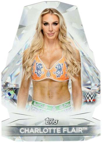 2021 Topps WWE Women's Division Diamond Cuts Charlotte Flair