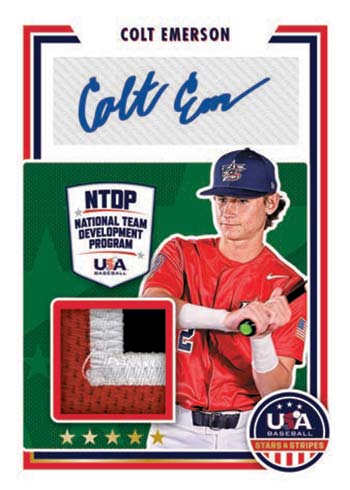 MLB 2022 USA Baseball Stars Stripes Heston Kjerstad 11 Trading Card JUM-HK  USA Patch Panini - ToyWiz