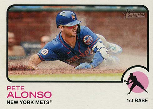 2022 Topps Heritage Baseball Variations - Pete Alonso Image