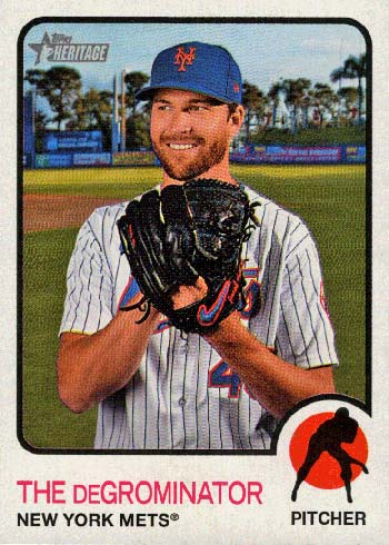 2022 Topps Heritage Baseball Variations - Jacob deGrom Nickname