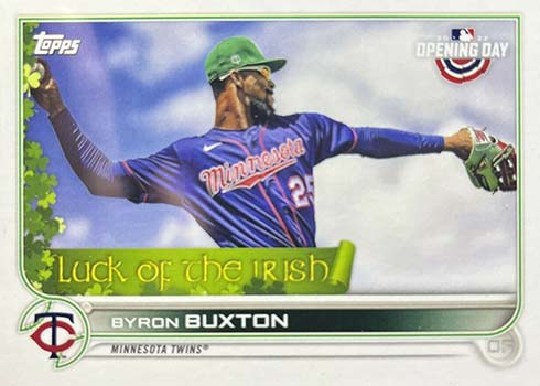 2022 Topps Opening Day Baseball Luck of the Irish Byron Buxton