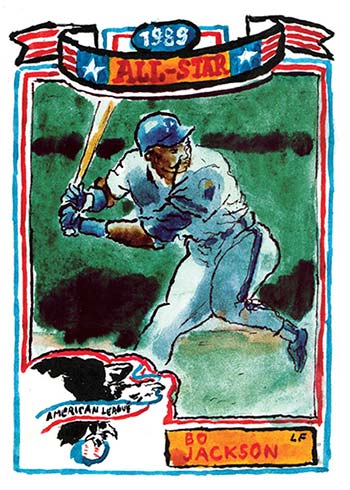 2022 Topps x Spotlight 70 - Card #35 - Ozzie Smith - Artist Signed # to 20