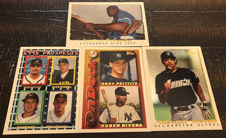 1995 Topps Baseball Series 1 Jumbo Box 24 Packs 2 Spectra Lights In Pack 2 Boxes 