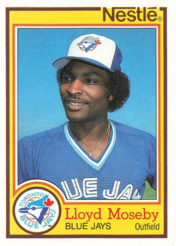 Topps, Other, Baseball Card Lloyd Moseby Toronto Blue Jays