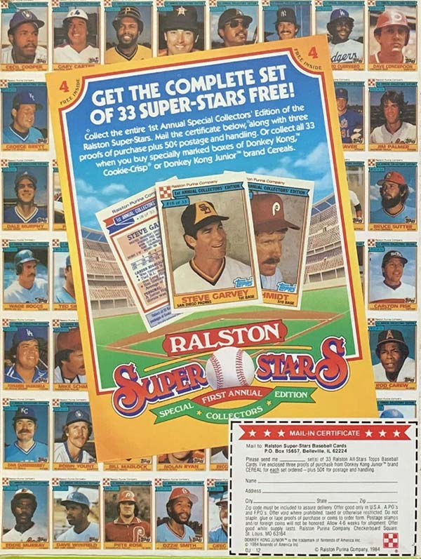1984 TOPPS RAISTON Purina Co. #7 DAVE WINFIELD #31 RON GUIDRY #11 WADE  BOGGS $1.95 - PicClick AU