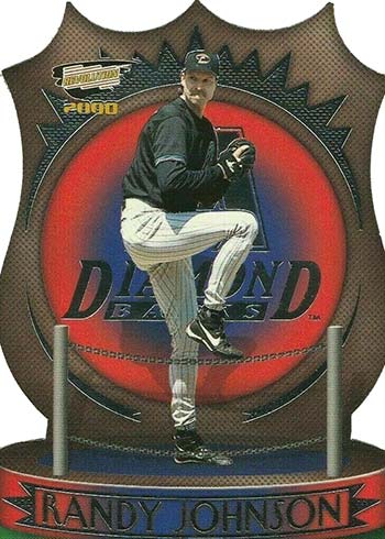 Randy Johnson player worn jersey patch baseball card (Arizona Diamondbacks)  2000 Donruss Diamond Aces #A2 LE 639/750