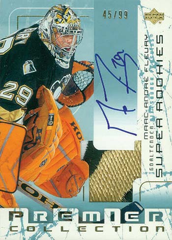 Marc-Andre Fleury Pittsburgh Penguins Autographed 2008-09 Upper Deck SP  Authentic #51 Beckett Fanatics Witnessed Authenticated Card