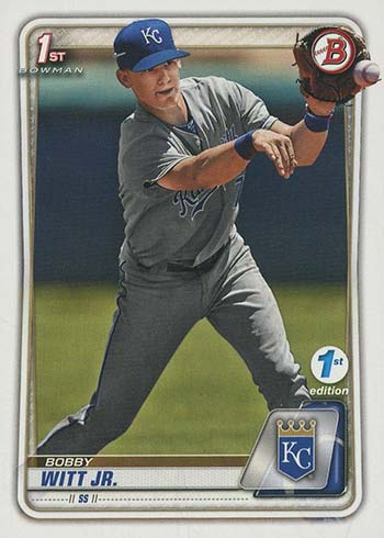 Bobby Witt Jr Rookie Sky Blue Foil Refractor 1st Edition 2021