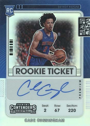 保証書Cade Cunningham 2021-22 Contenders RC Rookie Ticket 75th Anniversary Holo Parallel On Card Auto サインカード Panini NBA その他