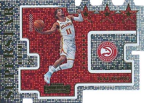 2021-22 Panini Contenders Basketball Superstar Die-Cuts Trae Young