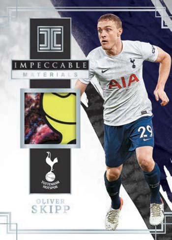 2021-22 Panini Impeccable Premier League Checklist, Hobby Box Info