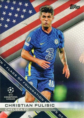 2021-22 Topps UEFA Champions League Flags of Foundation Christian Pulisic
