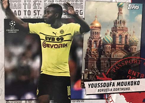 2021-22 Topps UEFA Champions League Road to St Letersburg Youssoufa Moukoko