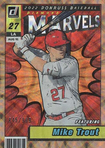 2022 Donruss Baseball Marvels Mike Trout