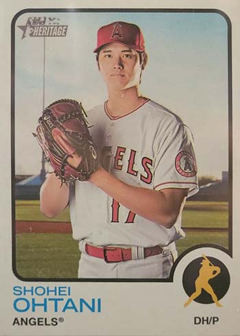 2018 Topps Heritage Color Swap Shohei Ohtani ROOKIE RC for