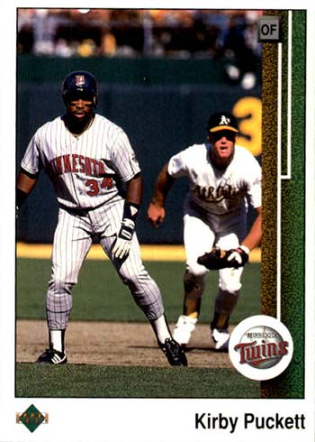 Kirby Puckett 1992 Upper Deck 'Twin Titles' With Kent Hrbek