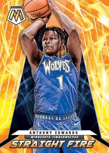 2021-22 Panini Mosaic Basketball Straight Fire Anthony Edwards