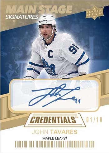 2021-22 Upper Deck Credentials Hockey Main Stage Signatures