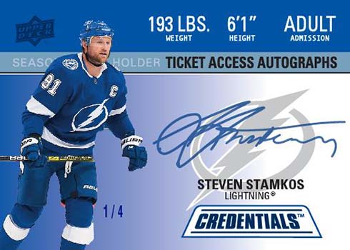 2021-22 Upper Deck Credentials Hockey Retro Ticket Access Steven Stamkos