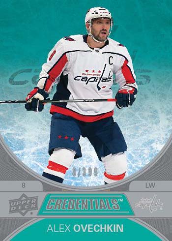 2021-22 Upper Deck Credentials Hockey Teal Alex Ovechkin