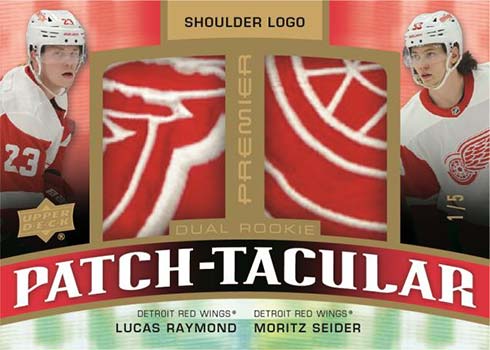 (2) Lucas Raymond 21-22 UD Rookie Materials Jersey RC Cards Red & White  Swatch