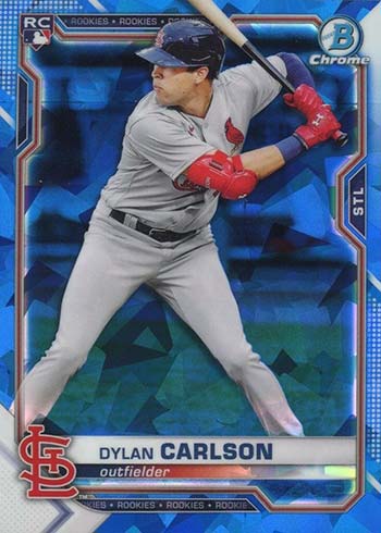 2021 Topps Chrome (Refractor) Dylan Carlson Rookie #140 – $1 Sports Cards