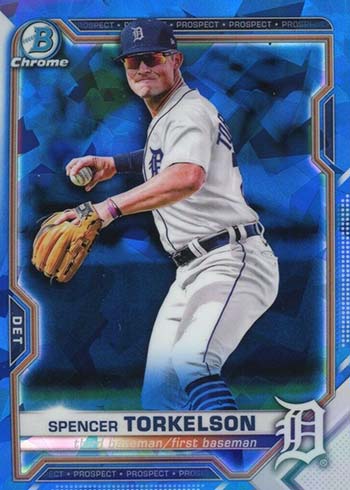 Spencer Torkelson 2021 Bowman Sapphire Edition Chrome Prospect Auto  #BSPA-ST Price Guide - Sports Card Investor