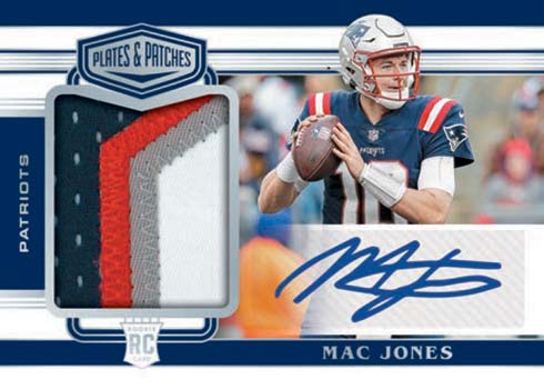 2021-22 Panini One Bronze Mac Jones Rookie Autograph Jersey 