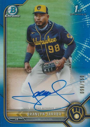 2022 Bowman Chrome Autographs Guide, Prospect Breakdown, Gallery